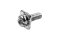 [E] น็อตยึดสายไฟ สแตนเลสชุบนิกเกิ้ล M3x10 mm พร้อมแหวนทรงสี่เหลี่ยม ขนาด 7x7 mm